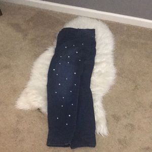 Cute pearl embellished jean.